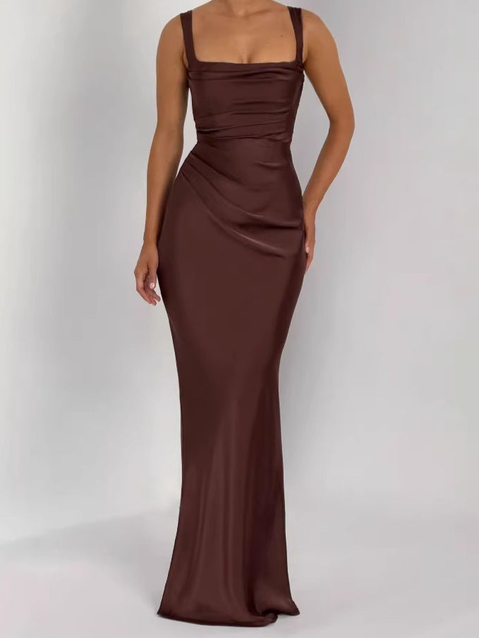 Elegant Halter Neck Fishtail Evening Gown