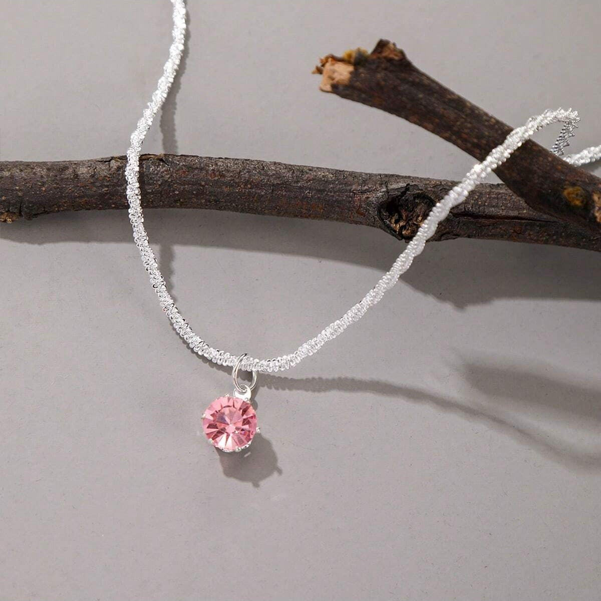 Elegant Zircon Full Diamond Necklace Clavicle Chain