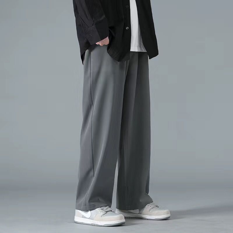 Ice Silk Straight-Leg Pants for Men