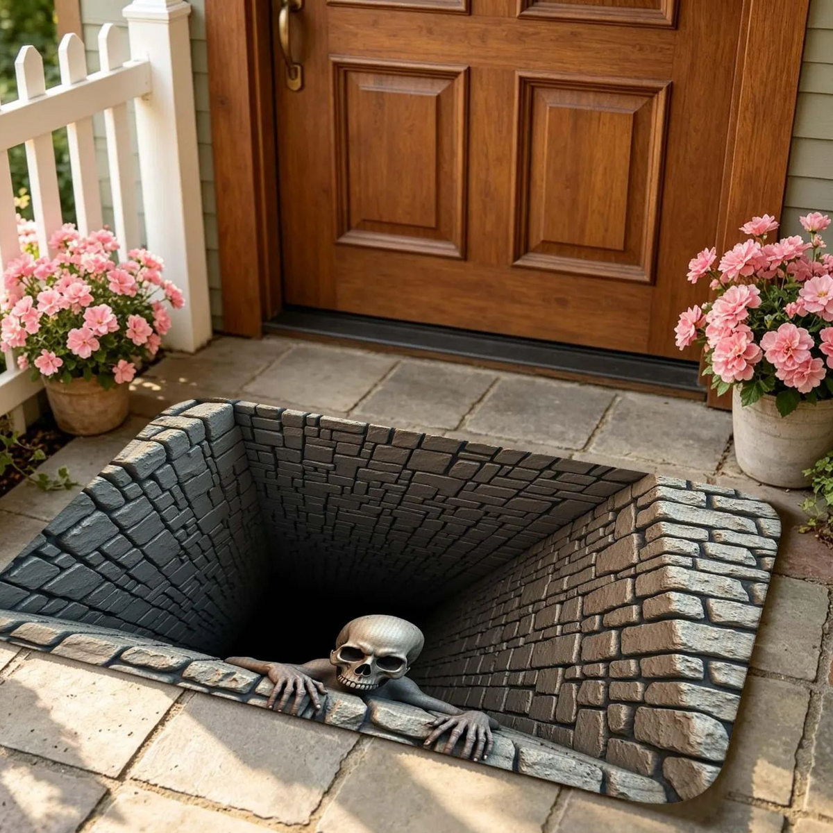 3D Visual Halloween Door Mat