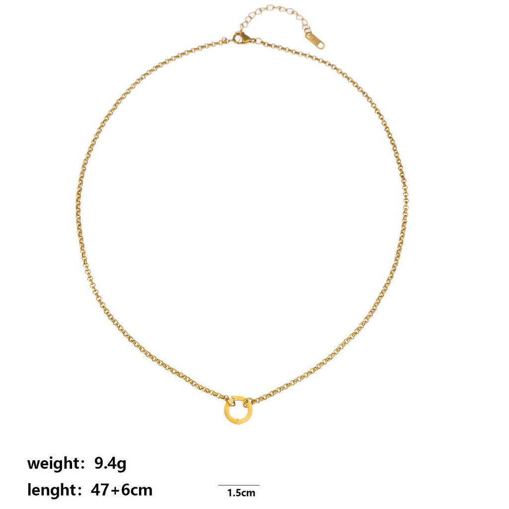 Customizable Birthstone Zircon Pendant Necklace