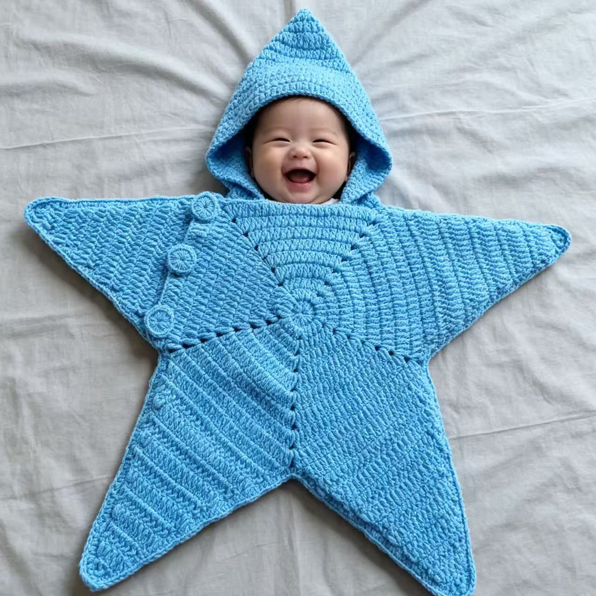 Baby Star Crochet Knit Suit