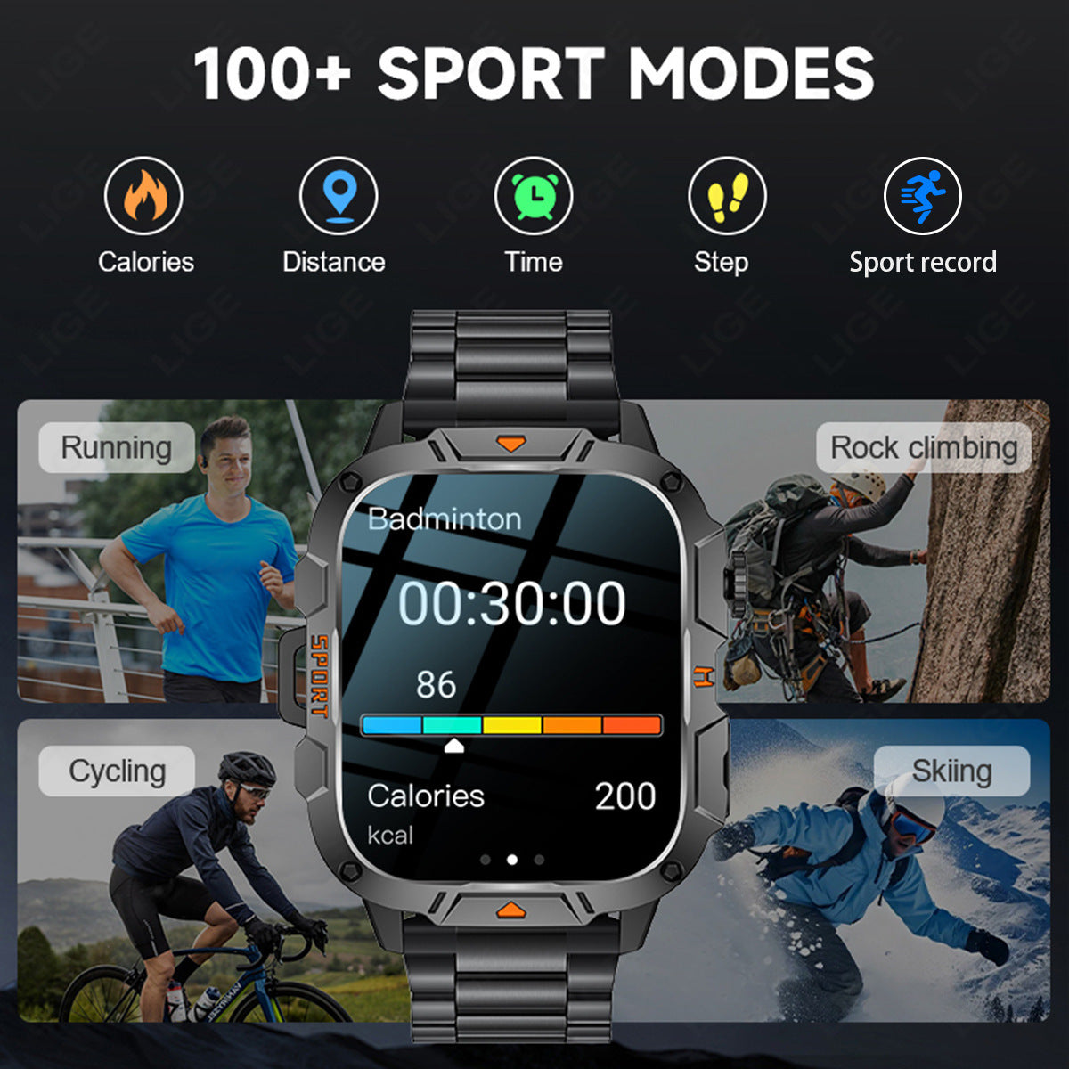 Multifunctional Health Smart Watch with Bluetooth Call