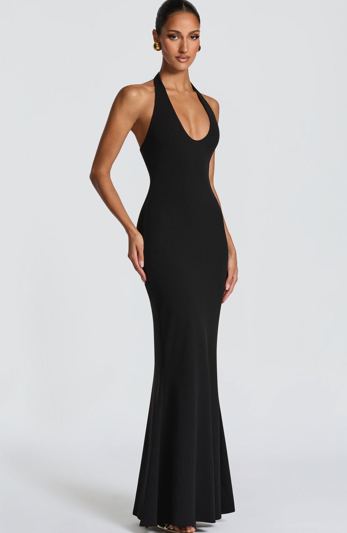 Elegant Halter Neck Mermaid Dress