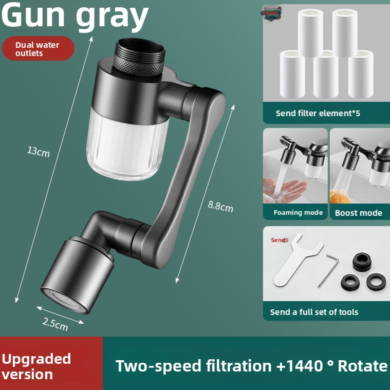 Universal Faucet Filter with Dual-Speed Filtration