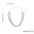 Geometric Diamond Square Necklace