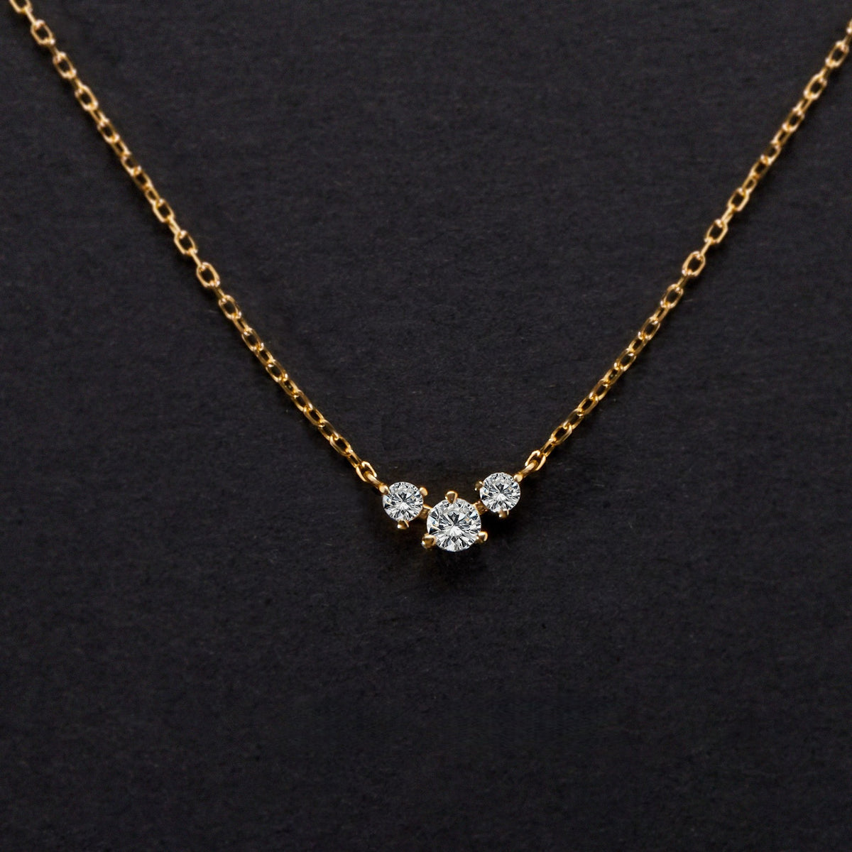 Minimalist Geometric Zirconia Pendant Necklace