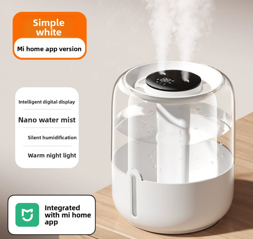 6.8L USB Desktop Humidifier with Night Light and Dual Spray