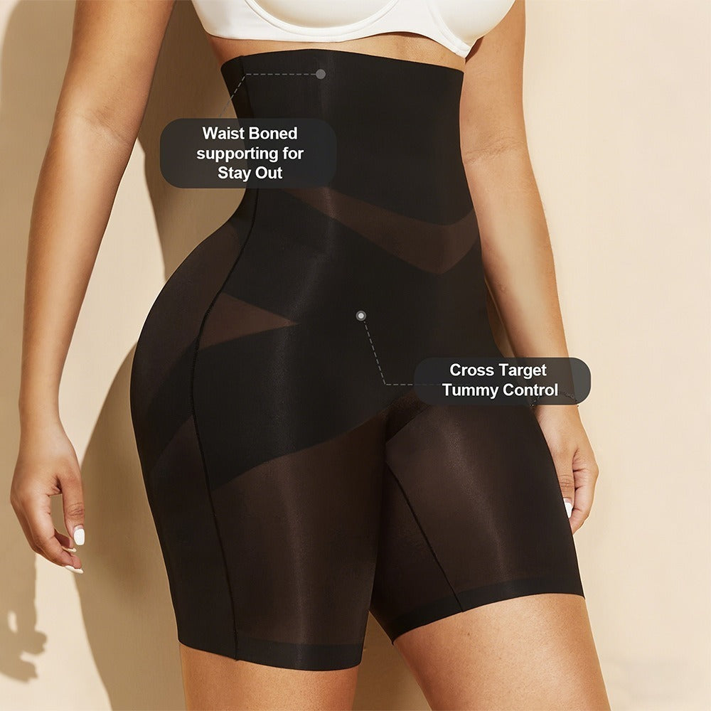 High-Waist Flat-Corner Pants