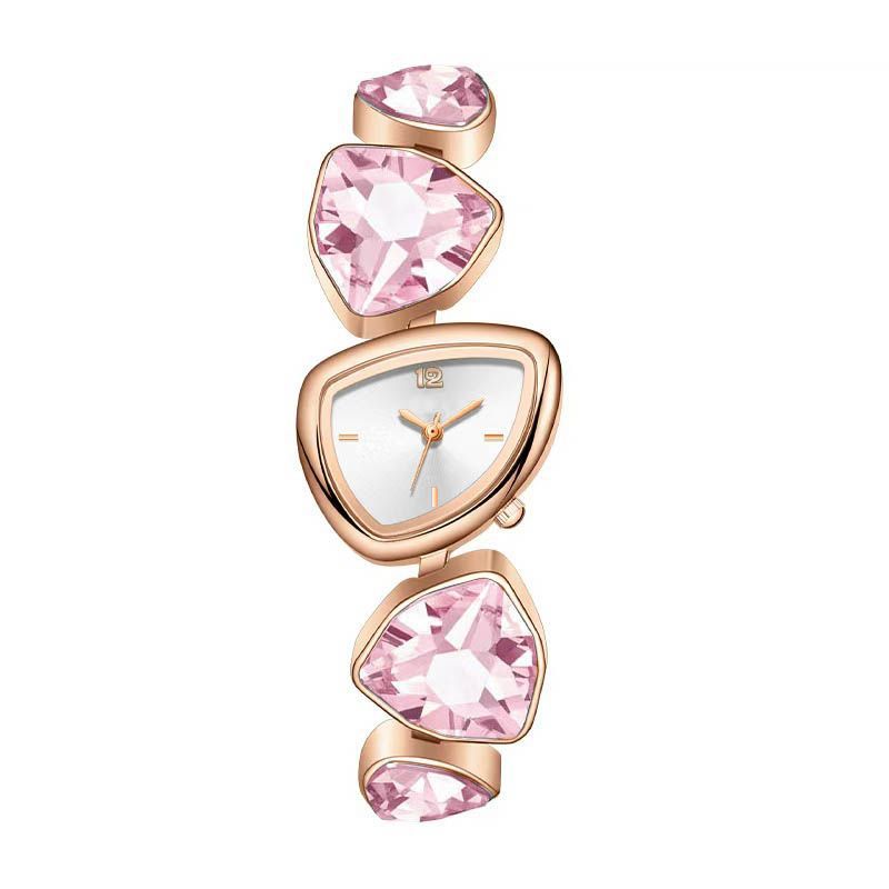 Women's Diamond Accent Quartz Watch with Metal Bracelet