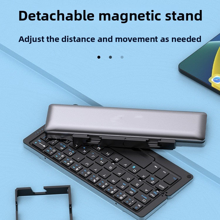 Folding Bluetooth Keyboard Ultra-thin Mini Wireless Mobile Phone Computer Tablet