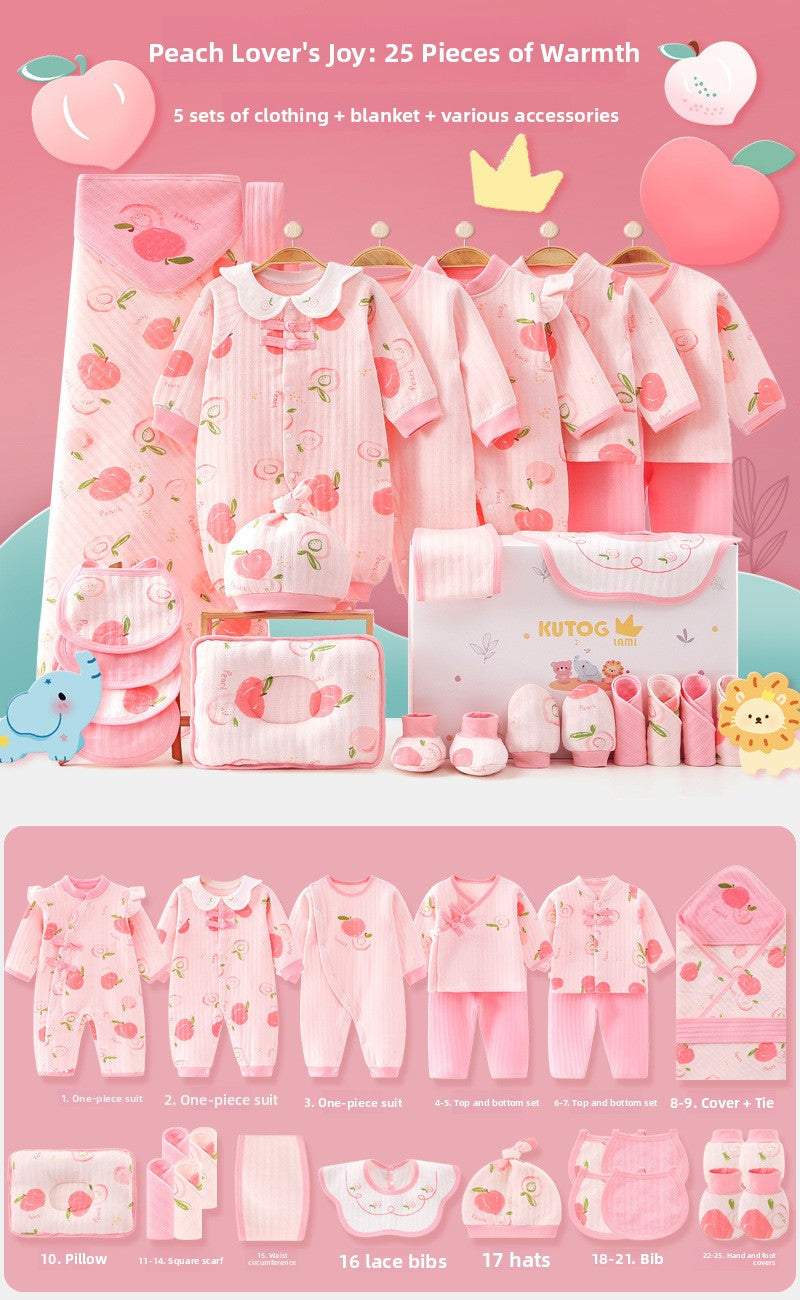 Newborn gift set with baby clothes