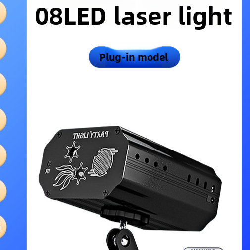 Mini RGB Laser Stage Light with Strobe Effects