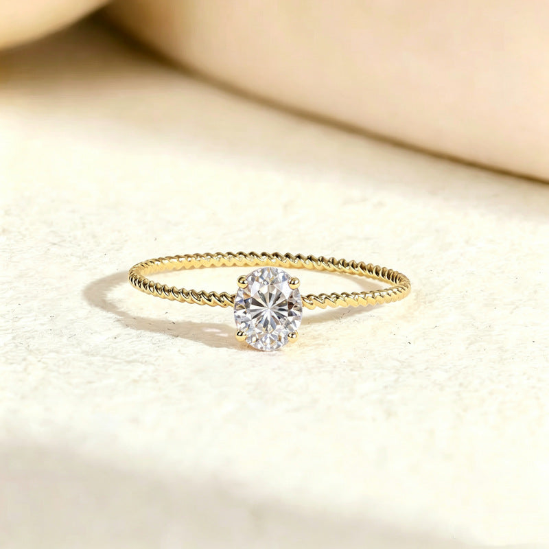 Natural Birthstone Gemsterling Silver Ring
