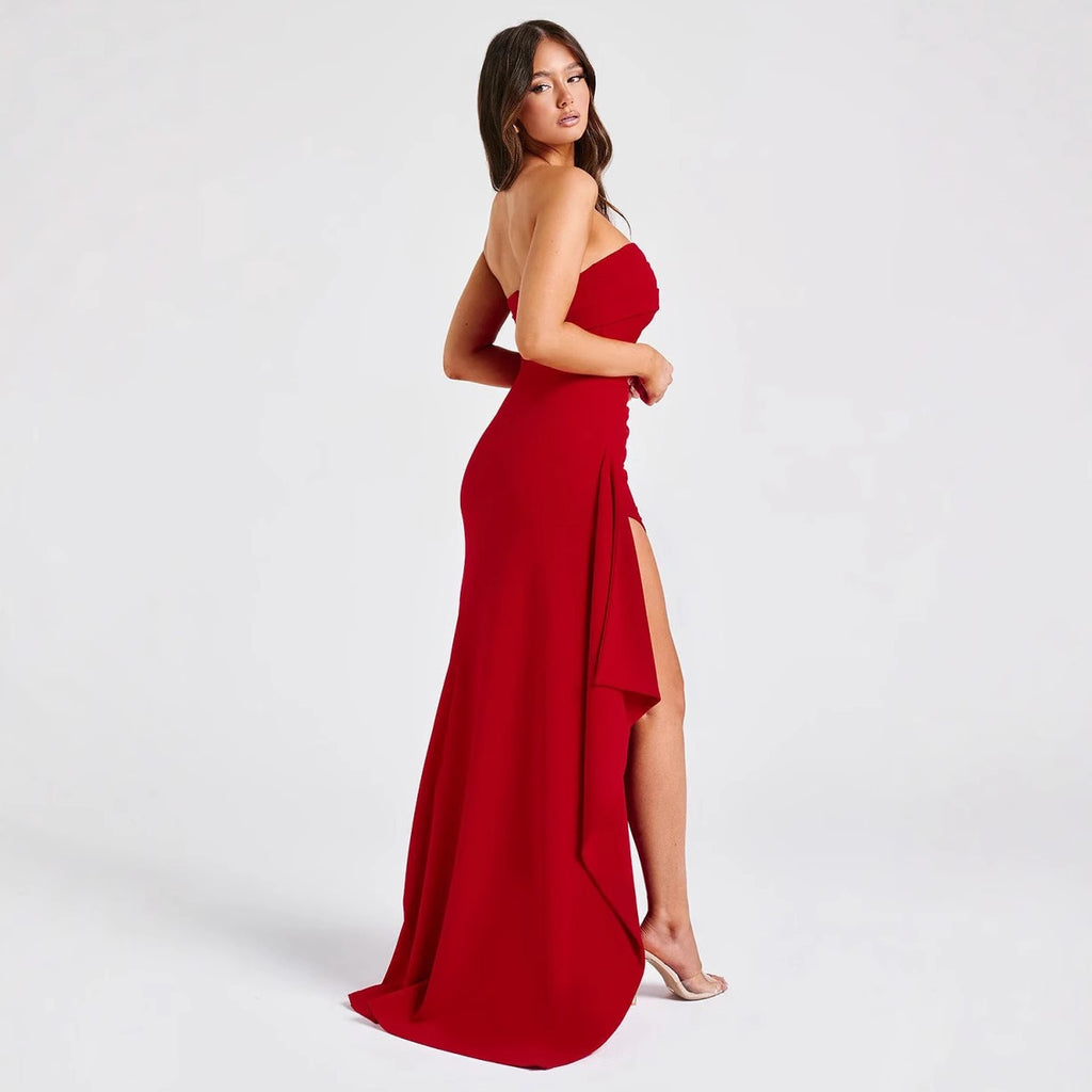 Strapless Bodycon Evening Dress