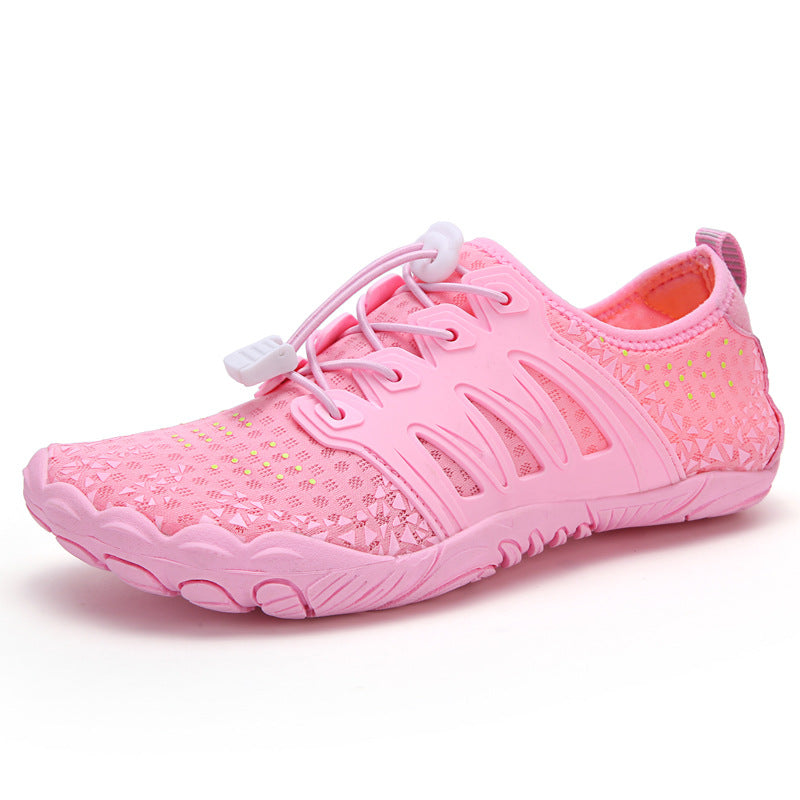 Men's and Women's Downhill Trekking Shoes with Quick-Release Waterproof Lining