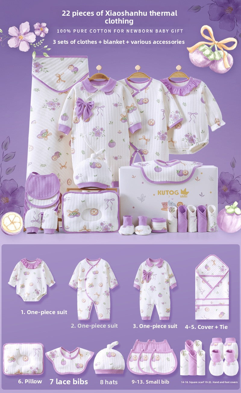 Newborn gift set with baby clothes