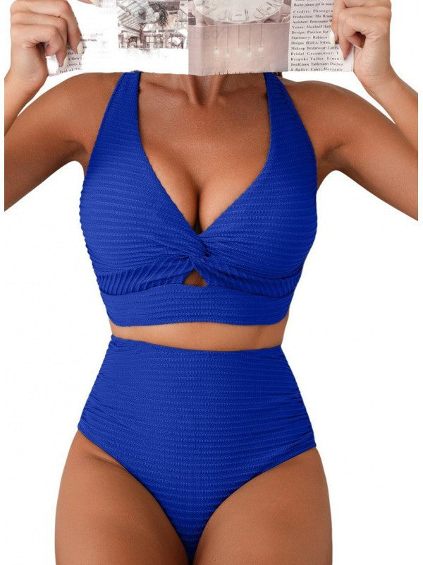 Womens Ribbed Bikini Swimsuit
