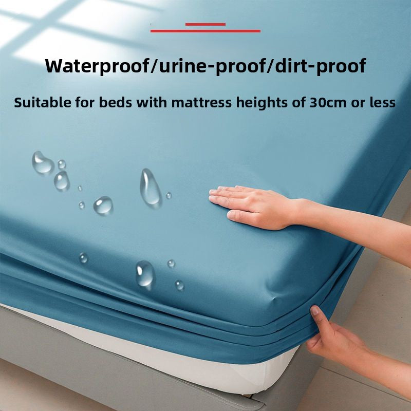 Waterproof fitted sheet for home use