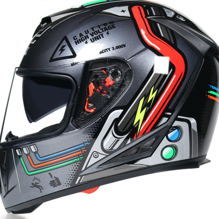 Jiekai Dual Lens Full Face Bicycle Helmet