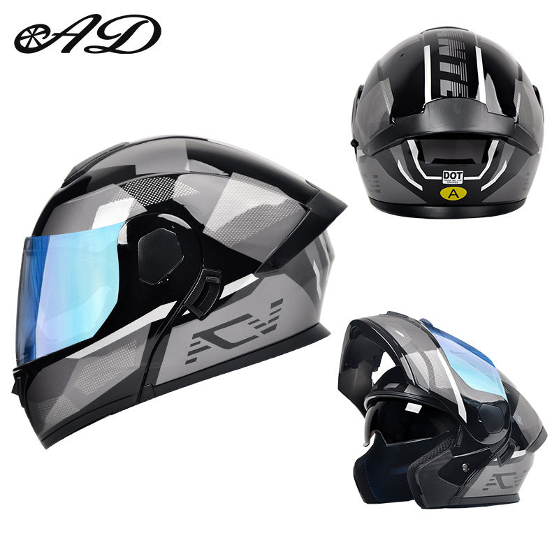Motorcycle helmet with good ventilation in summer