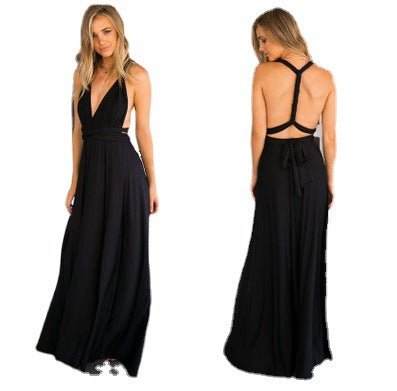 Multi Way Bandage Bodycon Long Dress Sexy Rope Design