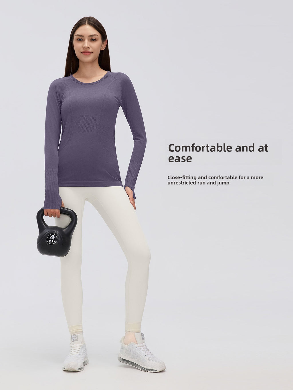 Seamless yoga top