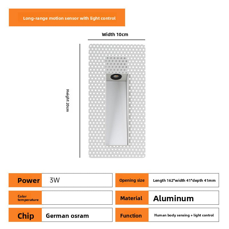 Borderless Human Sensor LED Step Light