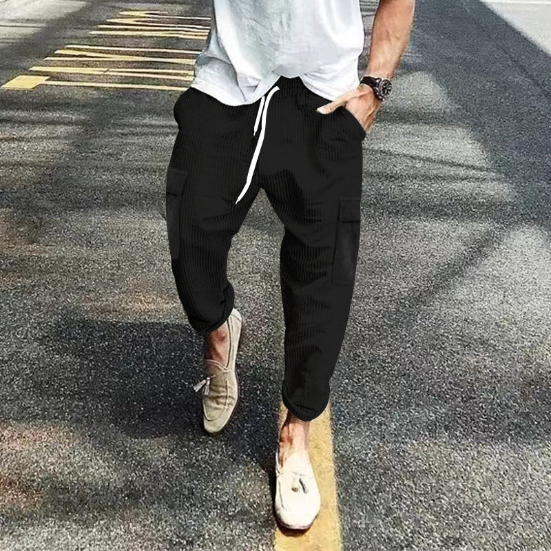 Mens Straight Leg Corduroy Pants
