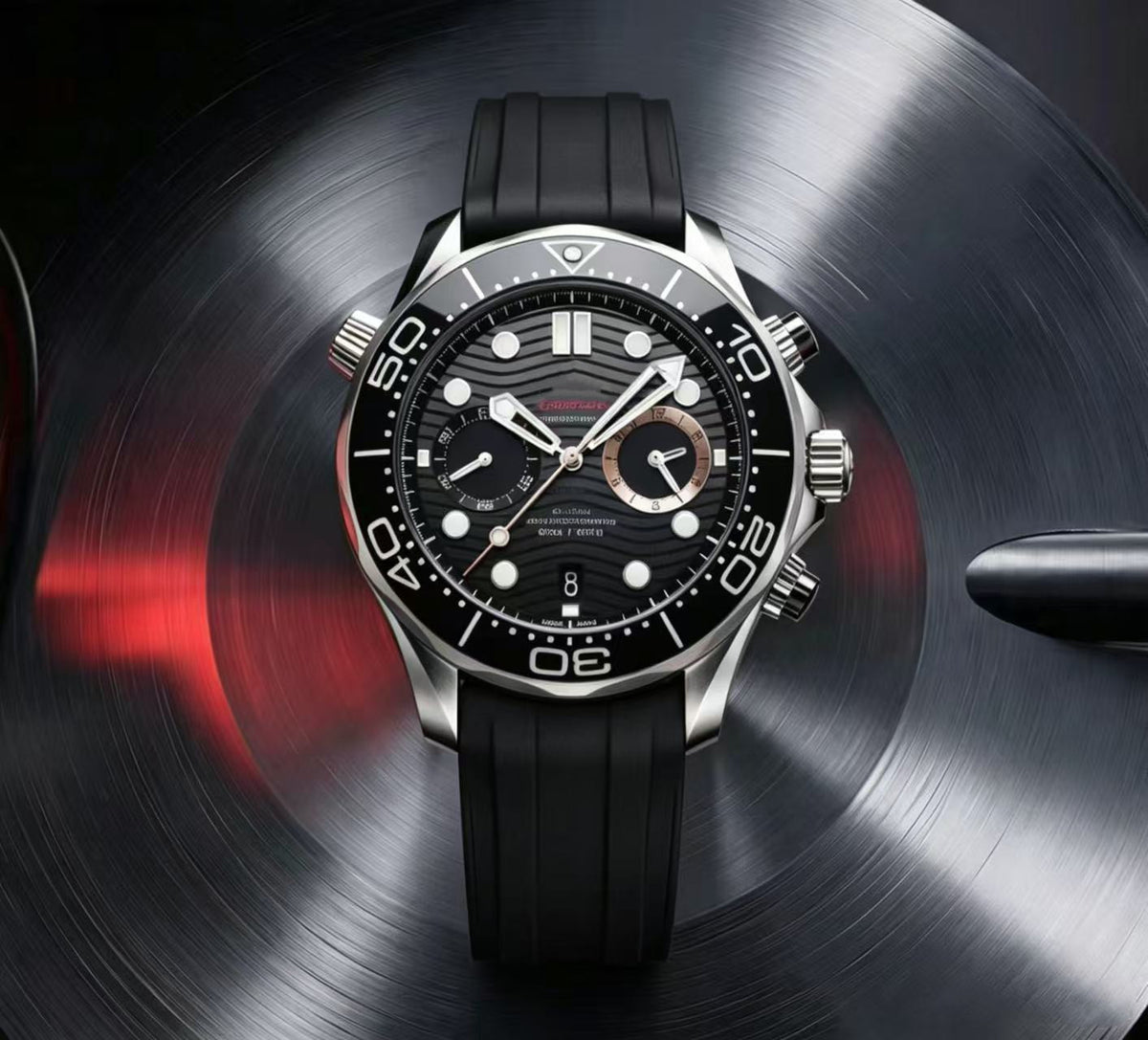 Men's Quartz Chronograph Luminous Diving Watch