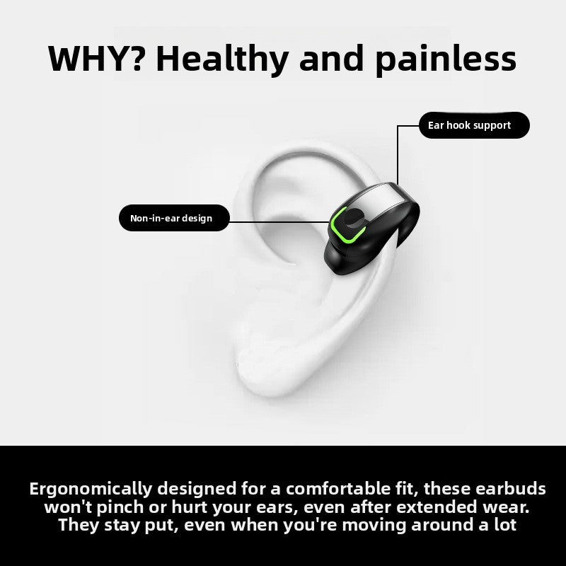 Clip-On Single Ear Bluetooth Earphone