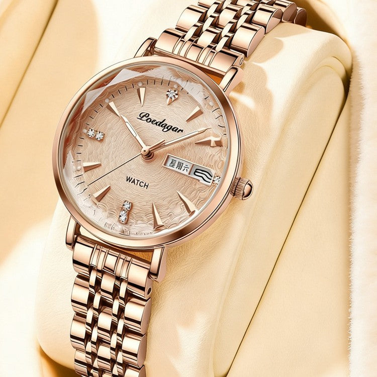 Waterproof luminous women?s watch