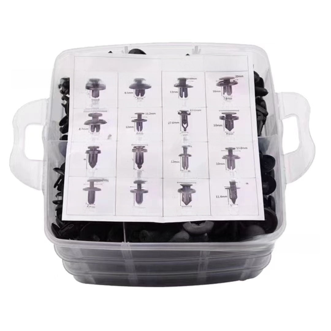 Automotive Plastic Fastener Clips with Pry Tools