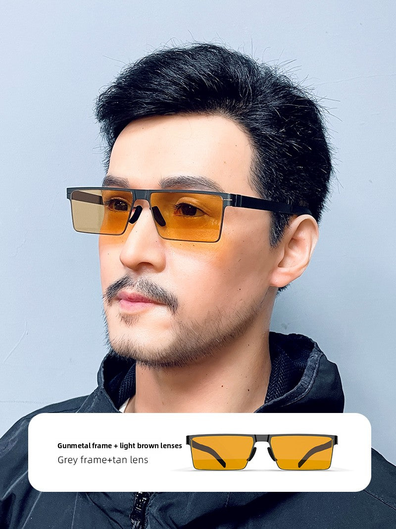 Nordic Flat Frame Anti Blue Light Sunglasses