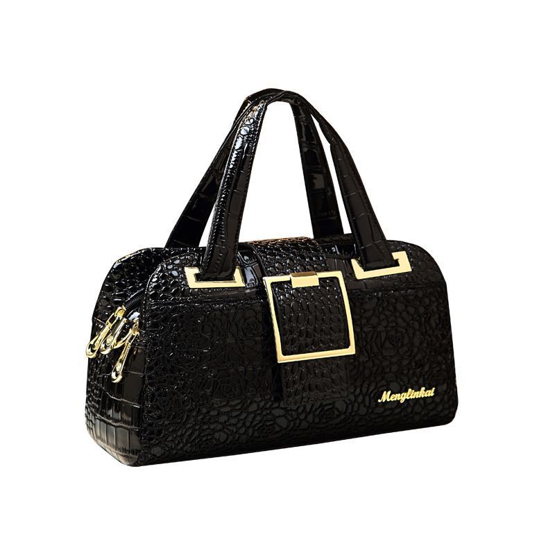 Elegant Crocodile Pattern Shoulder Bag