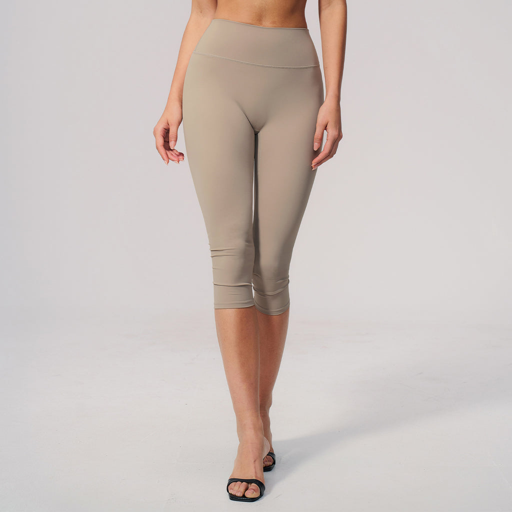 Brushed Yoga Shorts High Waisted Slim Fit Sports Shorts