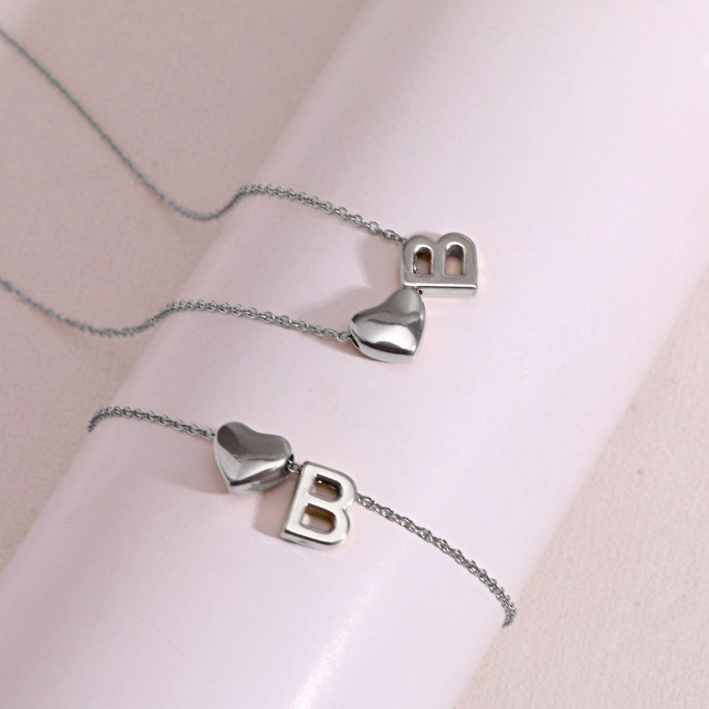 Heart Pendant Titanium Steel Necklace