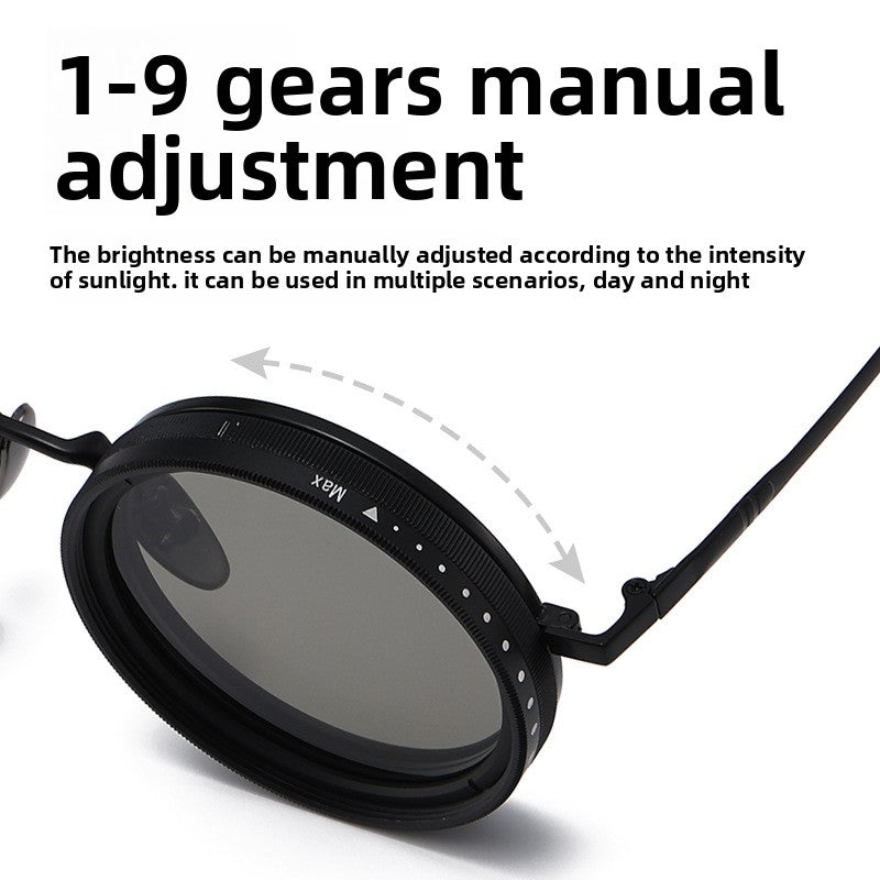 Adjustable Polarized Sunglasses with Rotating Filter