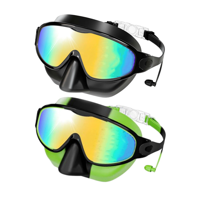 Childrens Anti-Fog Swimming Goggles with Nose Cover