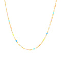 Five-color stainless steel necklace