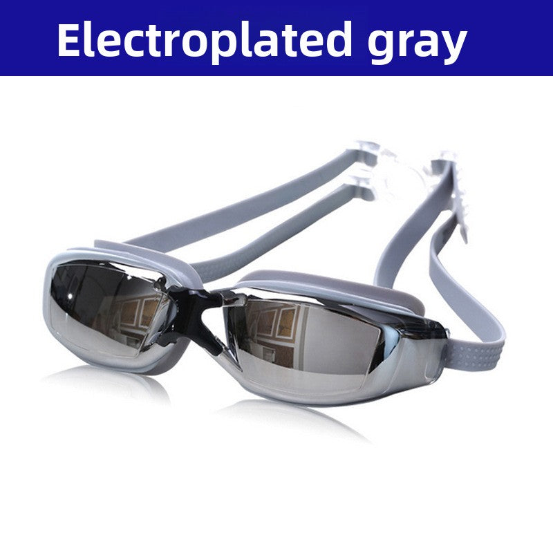 Swimming Goggles Large Frame HD Waterproof Anti-Fog