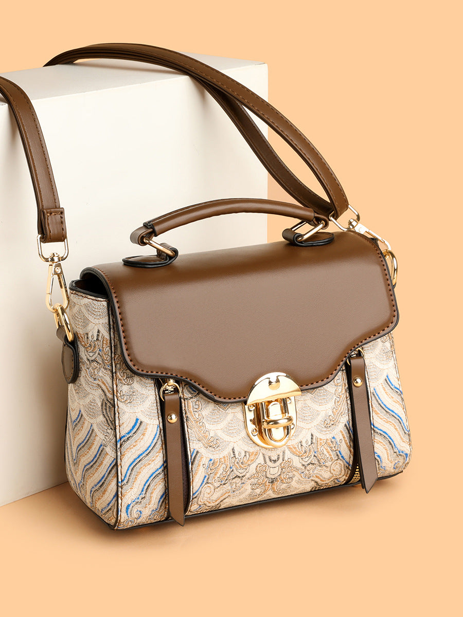 Retro PU Leather Handbag Women Crossbody Bag