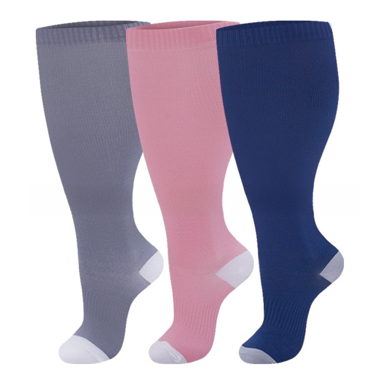 Thickened and oversized compression stockings