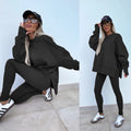 Long Sleeve Sweatshirt and Tight Trousers Set