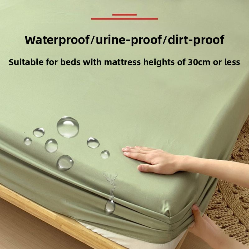 Waterproof fitted sheet for home use