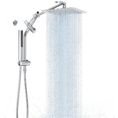Stainless Steel Shower Set with 8 Functions and Extension Rod