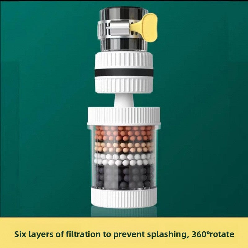 Faucet Filter Nozzle Splash-Proof Kitchen Tap Water Purifier