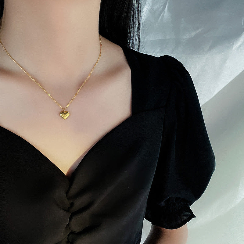Heart Necklace, Minimalist and Elegant