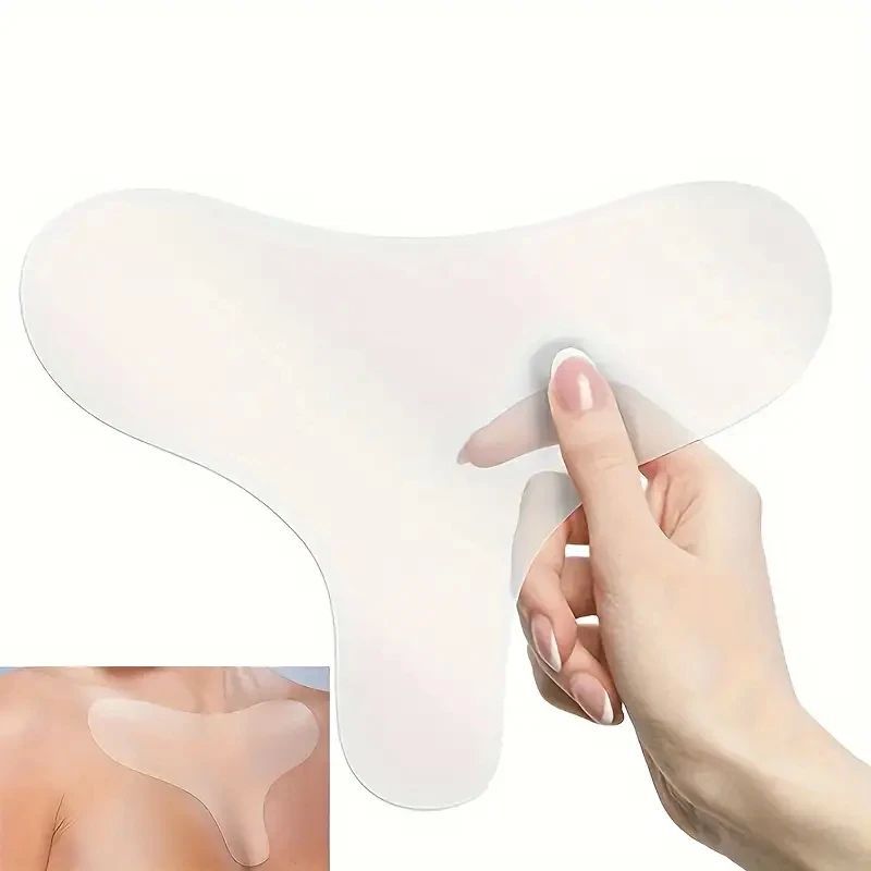 Transparent Anti-Wrinkle Silicone Patch for Facial Lifting