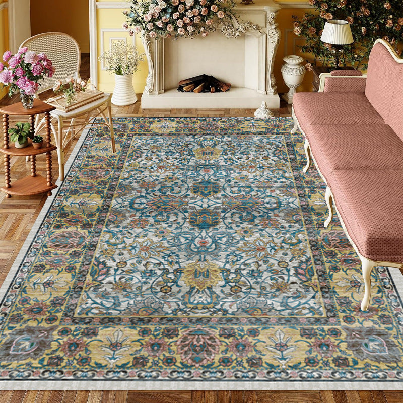 Retro Elegant Imitation Cashmere Floor Mat